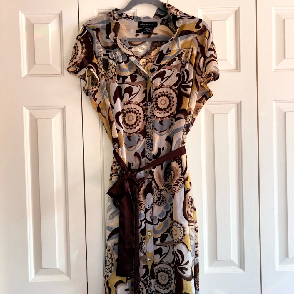 Connected Apparel Multicolor Floral Dress